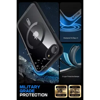 Preview: Supcase UB MAG iPhone 16e Robuste MagSafe Hülle Handyhülle schwarz